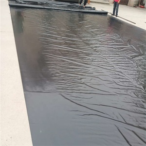 Géomembrane HDPE résistante au vieillissement, film plastique imperméable noir et bleu pour revêtement de bassin à poissons, barrage, décharge, piscine, toiture de bâtiment - Product Image 1