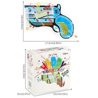 Accessoires de feux d'artifice gonflables de poche de vente chaude pour les fêtes Pistolet à ballon en film d'aluminium à paillettes pour Halloween et Pâques