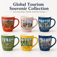 Souvenir touristique du Pérou, tasse à café en céramique de porcelaine fine sans BPA, compatible micro-ondes, design Machu Picchu, alpaga, montagnes Andes