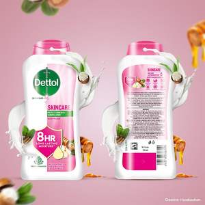 Dettol 250ml Soins de la peau pour hommes et femmes Gel douche et gel douche sans savon Hydratant 8h pour le confort et l'hygiène - Product Image 4