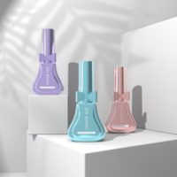 Flacon en verre vide de 12 ml pour vernis à ongles en gel UV, couleur rose, pour colle à ongles