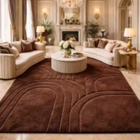 Tapis en laine tufté à la main, épais, design palais moderne, tapis de luxe pour salon et chambre à coucher