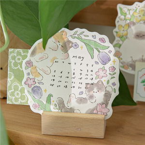Bloc de Notas Adhesivas con 30 Hojas, Serie Gato y Flores, Notas Adhesivas con Diseño de Gatos y Flores para Notas y Mensajes - Product Image 3