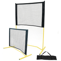 Mini filet de pickleball réglable de 4 pieds pour entraînement, cadre en maille pour pickleball d'intérieur/extérieur