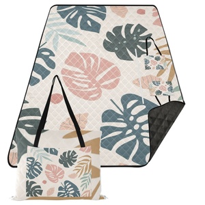 Wholesale Price <b>Large</b> Size HandBags Customs Lopo Foldable Hawaiian Printing Outdoor Picnic Mat Tote <b>Bag</b> for Camping <b>Beach</b> - Product Image 1