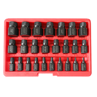 Jeu de 25 extracteurs de vis en acier à tige hexagonale, pour vis et boulons endommagés, cassés ou abîmés, outil d'entretien automobile pour voiture