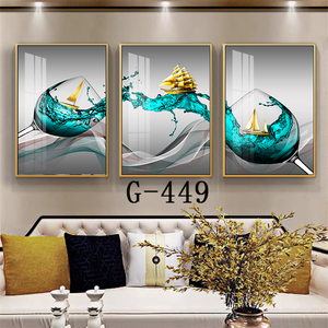 Póster de decoración de arte de la pared de alta calidad, lienzo de estilo moderno, pintura de porcelana de cristal con diamantes de imitación - Product Image 1