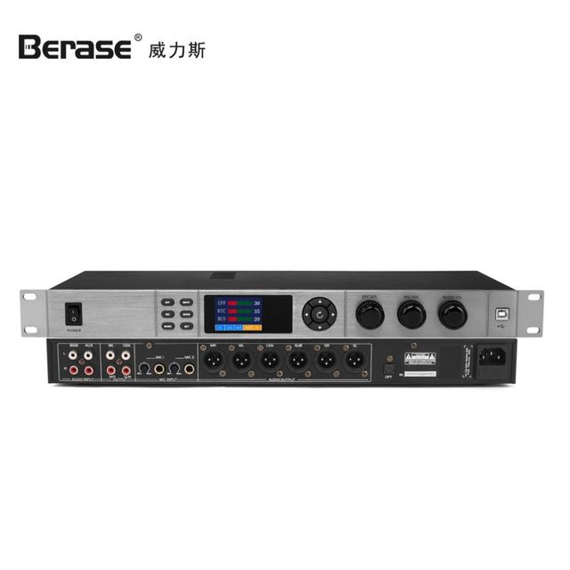 KX-6 Color Screen Design Analog Preamplifier Effector Home Karaoke Stage Performance bar Karaoke Effects Processor