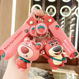 Ensemble de porte-clés de personnages de dessins animés, figurines 3D mignonnes <span class=keywords><strong>avec</strong></span> dragonne, breloques multicolores pour sacs pour adolescents - Product Image 2