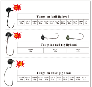 Testine da jigging all'ingrosso per la pesca: rotonde/Ned/offset/shaky/living/swing/ball/football - Product Image 1