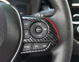 Cubierta Decorativa para Volante WZXD 2020 2022, Fibra de Carbono ABS, 3 Piezas para Cross - Product Image 2