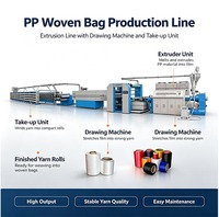 Extrudeuse monovis pour la fabrication de rubans plastiques avec PLC et boîte de vitesses pour PE/PP/HDPE/LDPE, entraînement par moteur, facile à utiliser