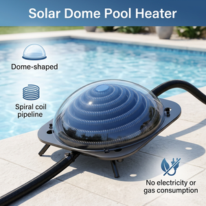 Chauffe-eau solaire <span class=keywords><strong>pour</strong></span> <span class=keywords><strong>piscine</strong></span> à spirale, prix usine, <span class=keywords><strong>pour</strong></span> <span class=keywords><strong>piscine</strong></span> <span class=keywords><strong>hors</strong></span> <span class=keywords><strong>sol</strong></span> avec couvercle transparent en PC - Product Image 2