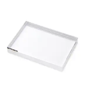 Engraved Corporate Logo Acrylic Block- Straight Edge