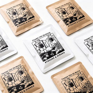 Custom 3 Side Seal Kraft Paper <b>Packaging</b> <b>Bags</b> | Aluminum Foil Moisture Proof for Tea Coffee Nuts Sachets - Product Image 1