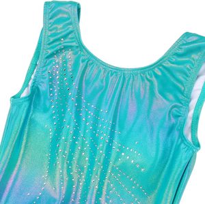 Justaucorps de ballet en gros pour filles, vêtements de danse de performance, vêtements de sport scintillants pour filles, vêtements de gymnastique noirs pour filles de 4 à 13 ans - Product Image 5
