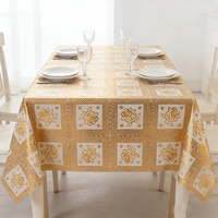Nappes jetables de luxe en PVC imperméables et résistantes à l'huile, écologiques, avec impression de logo personnalisée pour restaurants et mariages (vente en gros)