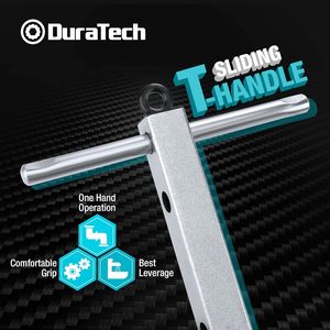 Telescoping <b>Basin</b> <b>Wrench</b> <b>Wrench</b>, <b>Adjustable</b> 3/8'' to 1-1/4'' Capacity Jaw with 10" 17" Extendable Handle for Tight Space - Product Image 2