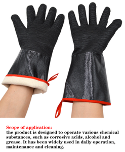 قفازات ميكانيكية مطاطية من النيوبرين XL ، عزل حراري عالي الحرارة ، مقاوم للزيت المحروق ، مقاوم للماء ، مضاد للانزلاق ، واقي للعمل الغذائي - Product Image 6