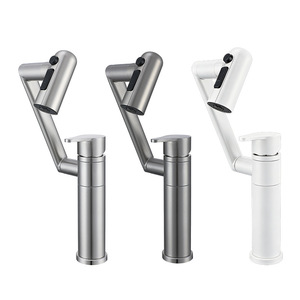 Washbasin Robotic Arm Faucet 304 Stainless Steel Touchless Deck Mounted Single Hole Electric Faucets - Product Image 1