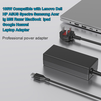 Cargador Universal USB C de 100W para Portátiles HP, Lenovo, Acer, Asus, Samsung, MSI, Ultrabook, Chromebook, Adaptador de CA con 14 Puntas