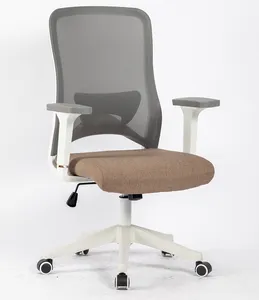 Офисное кресло VANBOW со средней спинкой, эргономичное, роскошное, регулируемое, вращающееся, Сетчатое кресло для гостей, оптом