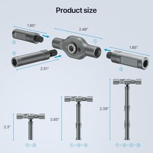 Kit de tournevis magnétique DIY 24-en-1 avec poignée à cliquet détachable en acier, jeu de 24 embouts magnétiques multi-usages - Product Image 3