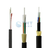 Cable ADSS Autosoportado Monomodo G652D, 6, 48, 24, 12 Hilos, Cable Aéreo Monomodo, Rollo de Cable de Fibra Óptica ADSS
