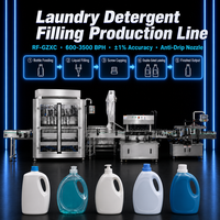 Ligne de production de machines de remplissage, de bouchage et d'étiquetage automatiques à grande vitesse pour savon liquide, détergent, liquide vaisselle et désinfectant pour les mains