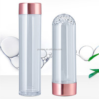 Nouvelle Arrivée 2026 – Tube en Plastique Transparent Épais de Qualité Alimentaire pour Laboratoire, 50ml, 55ml, 75ml, 80ml, 100ml, pour Capsules avec Bouchon Or Rose