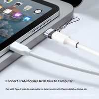 Adaptateur USB 2.0 Femelle vers Mâle vers Type-C avec Alimentation pour Téléphones Mobiles Modèle Expédition Rapide En Stock
