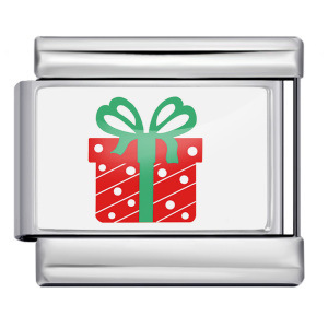 Factory Supply Stainless Steel Christian Merry Christmas Theme Italian <b>Charm</b> Colorful Cartoon Print 9mm Standard Bangle <b>Charms</b> - Product Image 2