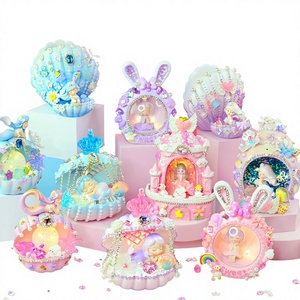 Luce Notturna a Forma di Angelo Arcobaleno Sirena, Kit Artigianale Fai-da-Te per Bambini, Giocattolo con Adesivi in Strass, Regalo per Ragazze, Confezione in Scatola Colorata - Product Image 1