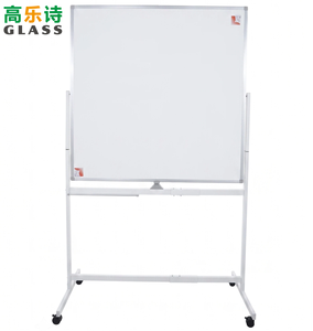 Pizarra Metálica Plegable con Marco Delgado, Giratoria 360°, Magnética, con Soporte para Rotulador de Borrado en Seco, para Oficina, Certificación FSC - Product Image 1