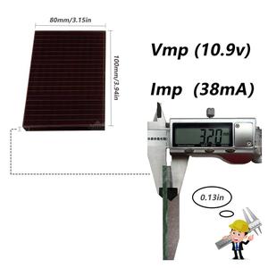 42mA 15.5V 100*80*3.2mm High Light A-Si Thin Film <b>Solar</b> Cell Amorphous Silicon <b>Solar</b> - Product Image 3