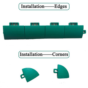 Revêtement de sol pour terrain de sport revêtement de sol extérieur <span class=keywords><strong>en</strong></span> <span class=keywords><strong>plastique</strong></span> pour terrain de basket suspendu carreaux - Product Image 3