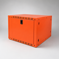 Kabinet Jaringan Dinding 19-Inci 9U Rak Server Baja Karbon Cold-Rolled 600 X 450 X 450 mm