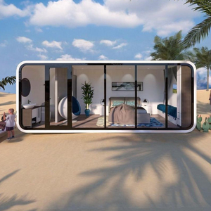 Fully Assembled Outdoor House With Inside Decorated <strong>Mobile</strong> Living Homes and Rooms Cabin Tiny House Cube Office Pod - Product Image 1