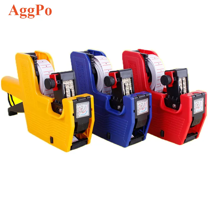 1 Line 8 Digits Price Tag Gun, Label Maker Pricing Tool, Numerical Handheld Labeller Tag Gun for Office Retail Shop