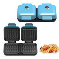 Machines à mini-beignets Aifa, moule à mini-gâteaux électrique, pour 6 beignets de 3 formes différentes, pour le petit-déjeuner, les collations, les desserts