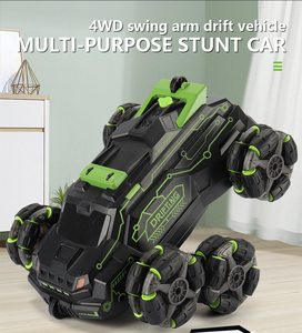 Voiture RC de cascade Dragon Toy transfrontalière à six roues avec bras oscillant, échelle 1:16, pour garçons, à détection de geste, transformable, 2 canaux, drift, fonction 'Suive-moi' - Product Image 4