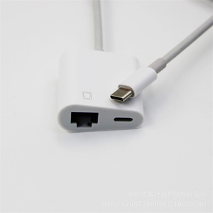 Adaptateur filaire pour téléphone portable, convertisseur Ethernet, <span class=keywords><strong>carte</strong></span> réseau, charge PD, type-C/8 broches vers port RJ45 pour Xiaomi Huawei - Product Image 5