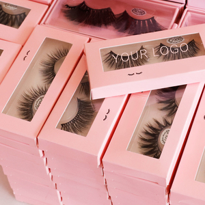 Private Label Beautiful Eyelashes Packaging Customized Printed Eyelash Paper Box