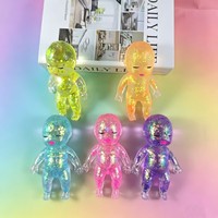 Baby Squishy Natasha Puppe Weiche TPR Runde Glitzer-Maltose Sensorisches Fidget-Spielzeug Langsam Aufsteigendes Quetsch-Stressabbau-Spielzeug