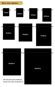 ถุงผ้าฝ้ายแบบมีเชือกผูก ป้องกันฝุ่น ใช้ซ้ำได้ เป็นมิตรกับสิ่งแวดล้อม รีไซเคิลได้ กระเป๋าใบเล็ก สกรีนโลโก้ได้ สำหรับเก็บเครื่องประดับ แว่นตา - Product Image 4