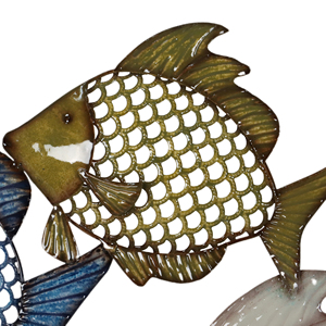 Artificiali di Pesce In Metallo Scuola Costiera Pesce di Mare per la Decorazione Della <span class=keywords><strong>Parete</strong></span> di Arte Accessori - Product Image 2