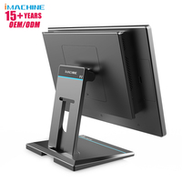 P2 Win11 двухэкранный POS-терминал 15,6 ''+ 10,1'' HD Vesa настенное крепление 8 + 128G процессор I3-8th настольной системы POS платежный киоск SDK