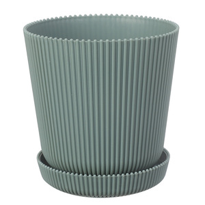 Macetas de plástico con orificio de drenaje, diseño moderno para uso en el hogar, patrón circular, macetas gruesas para plantas suculentas - Product Image 5