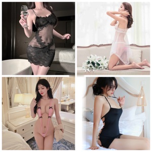<span class=keywords><strong>Abbigliamento</strong></span> per Adulti da Coniglietta Cosplay, Set di Lingerie Erotica Sexy da <span class=keywords><strong>Donna</strong></span> con Reggiseno Aperto sul Davanti e Mutandine - Product Image 4