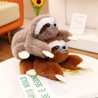 Vente chaude Mignon Fourrure Paresseux En Peluche Jouets En Peluche en Plusieurs Couleurs PP Coton Rempli Techniques Brodées Cadeaux Pour Enfants